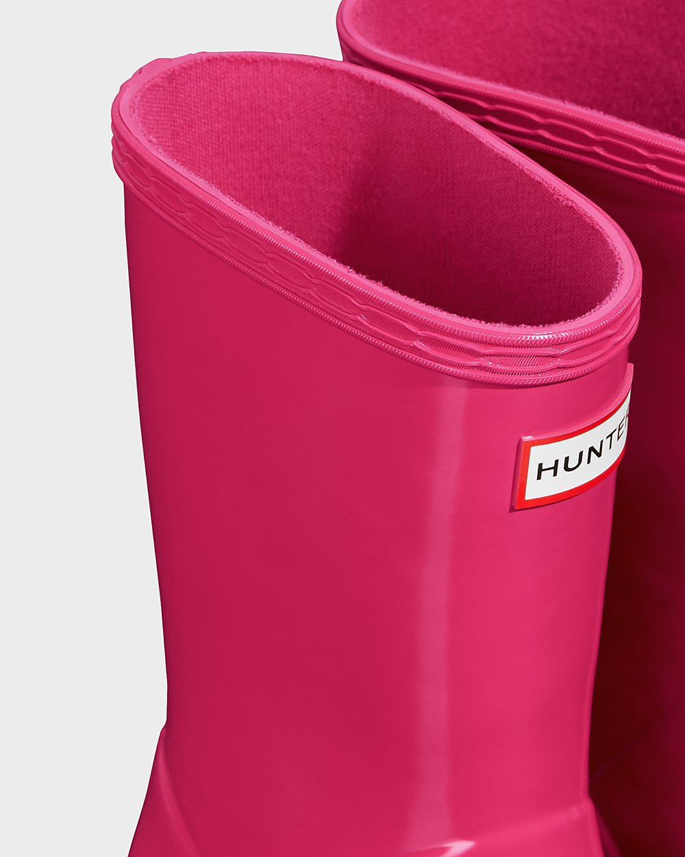 Galochas Hunter Criança Luz Rosa - Original First Classic Gloss - 41KARVNOB